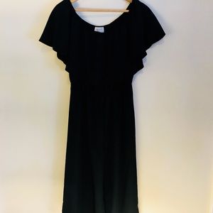 Off the shoulder Black onsie